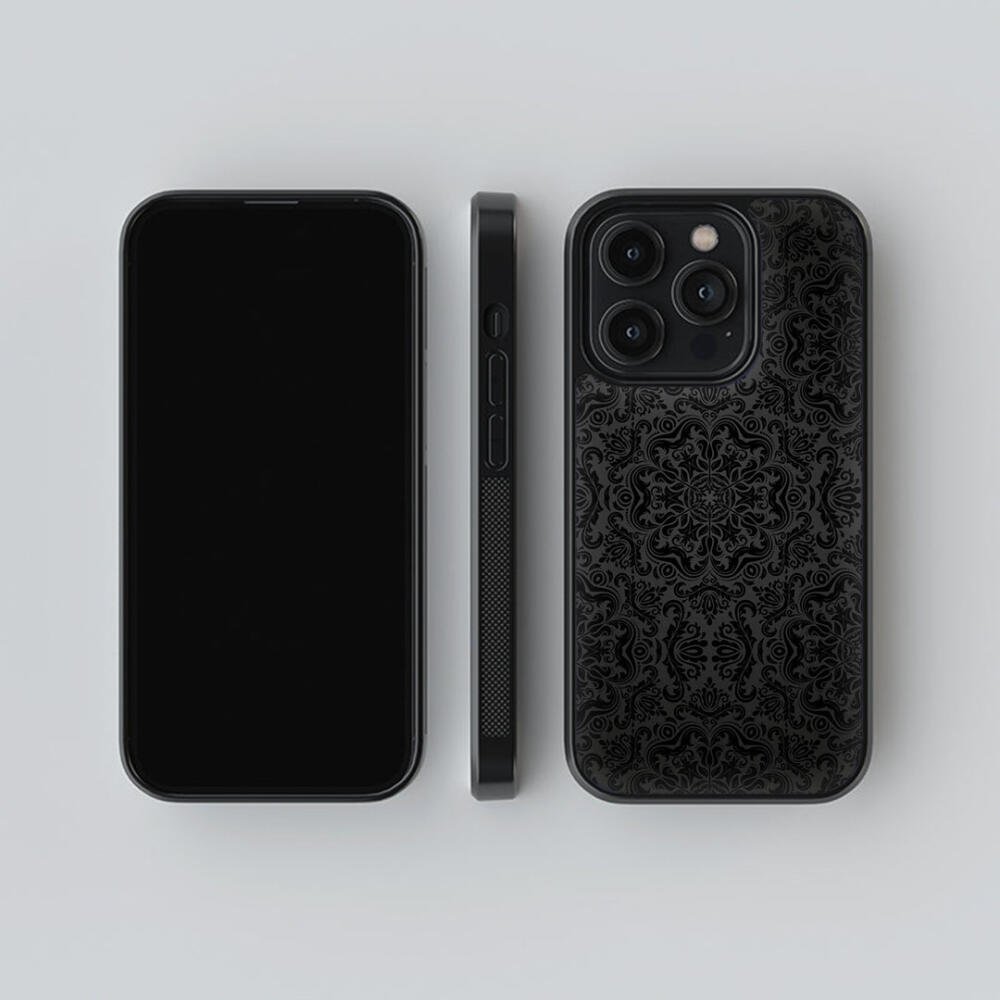 Black Pattern Glass Cover Collection