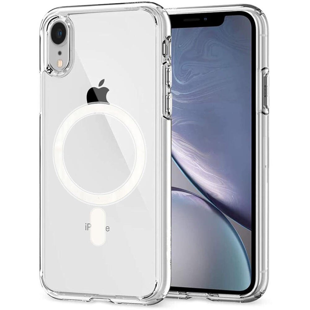 Apple Iphone XR Transparent Polyurethane Material Back Cover with Magnetic Charging Slot